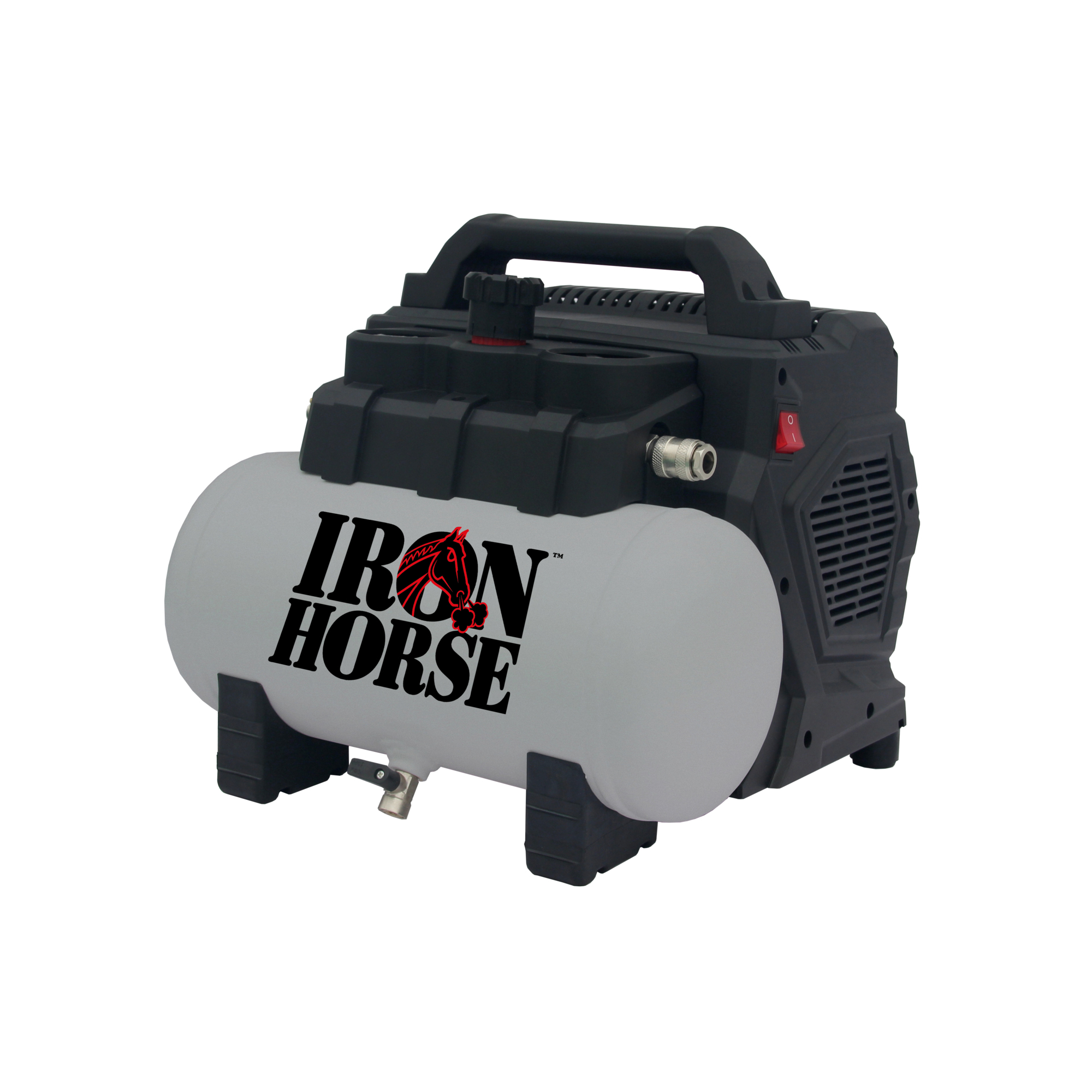 Iron Horse, Oil Free Portable Quiet Series Compressor, Horsepower 1 HP, Air Tank Size 1.5 Gal, Model# IH1015OF-PQS